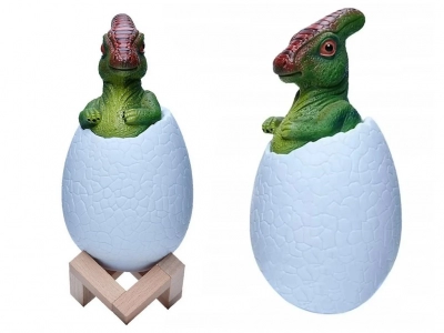 1Mcz Parasaurolophus ve vajíčku noční lampička s nastavením RGB barvy zelená bílá (green white)